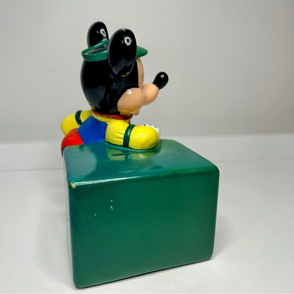 Vintage 1980s Disney Mickey Mouse Piggy Bank Money Safe - Picture 5 of 9